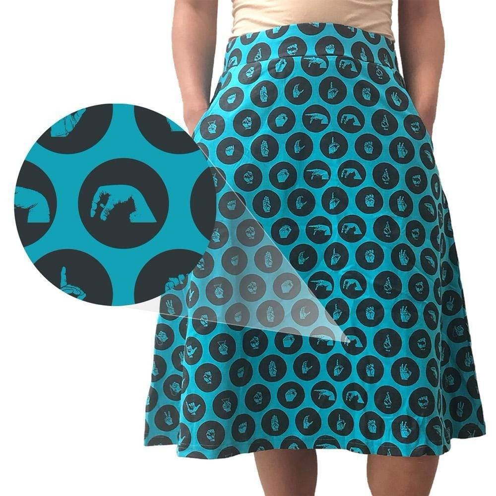 Svaha - Patterned Dress - Sign Language Collection - Womens Large - Picture 2 of 4
